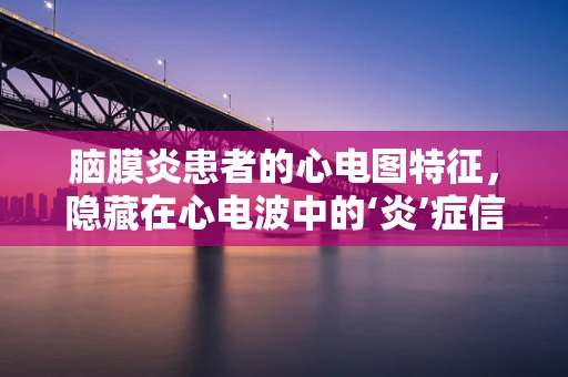 脑膜炎患者的心电图特征，隐藏在心电波中的‘炎’症信号？