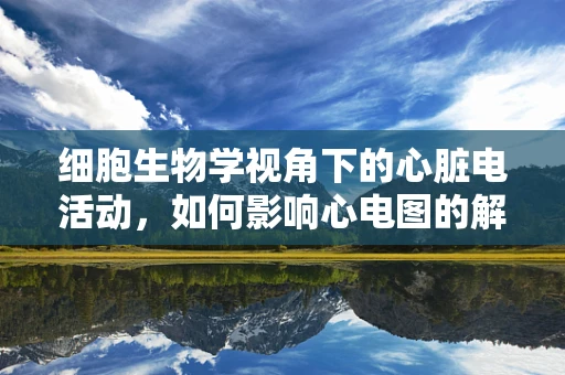 细胞生物学视角下的心脏电活动，如何影响心电图的解读？